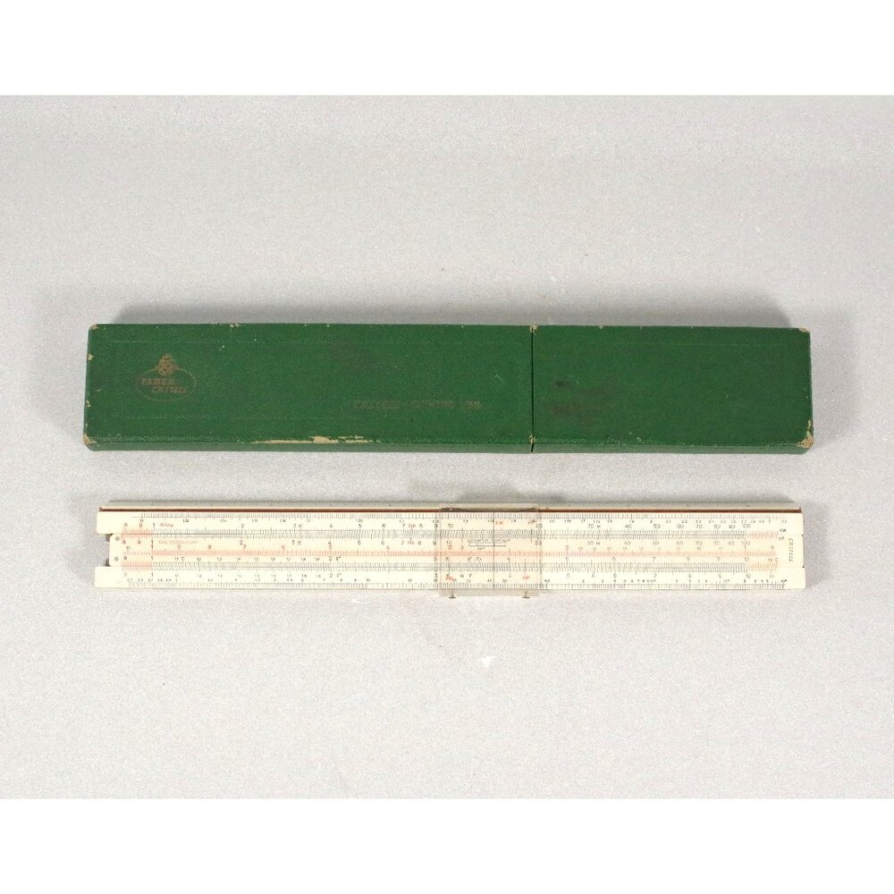 Faber Castell Slide Rule Castell-Elektro 1/98 With Case Electrical Calculations
